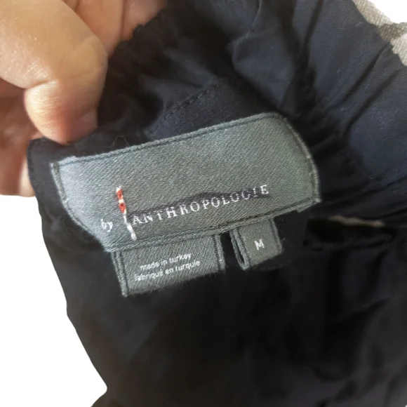 Anthropologie Open Back Black Mini Dress -M - Picture 3 of 3